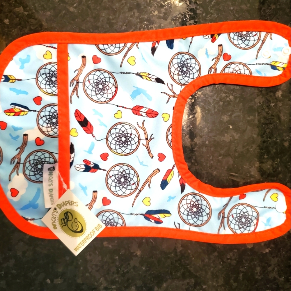 NwT Waterproof Nicki's Diapers Bib